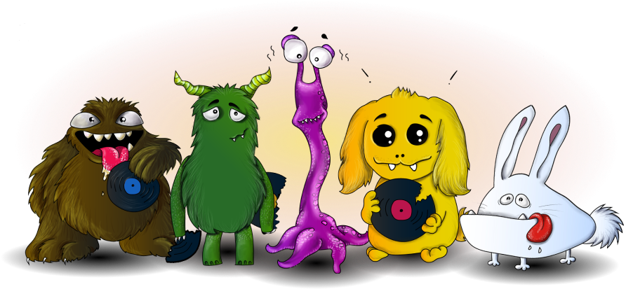 Пять цветных монстров